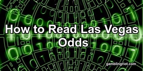 understanding vegas odds